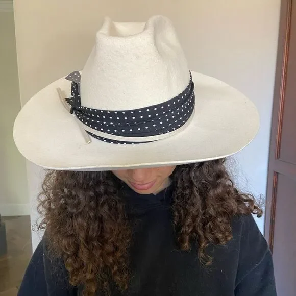 Free People Stacked Dot Felt Hat One Size Free People Stacked Dot Felt Hat $138 | eBay main image 4